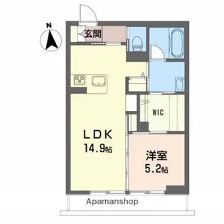 セレナヴィラ中通【1階】の間取り