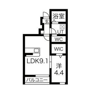 リベルタC・D【1階】の間取り