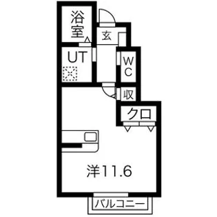 プリエール ヴェリテ【1階】の間取り