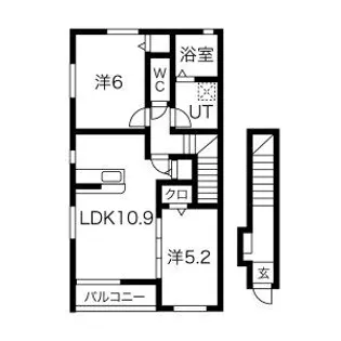 NAVIA A棟【2階】の間取り