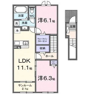エピソードⅠ【2階】の間取り
