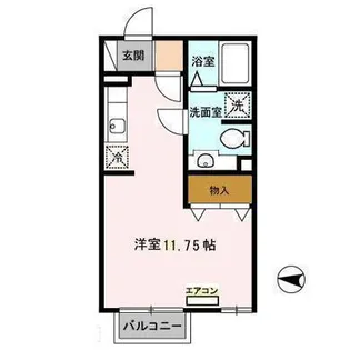 コスミオンセブン【2階】の間取り
