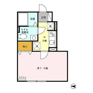 アルパイン【1階】の間取り