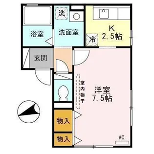 南通レオ【1階】の間取り