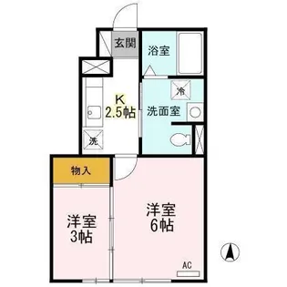 ドヌール寺内【1階】の間取り