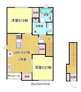 CLAUDIA Ⅲ【2階】の間取り