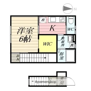 ルミナリオ手形 エトワール棟【2階】の間取り