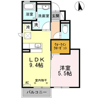 セントフォーレ【1階】の間取り