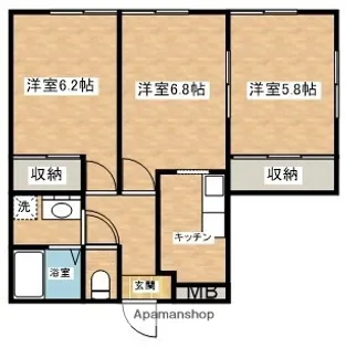 サンタフェⅡ【2階】の間取り