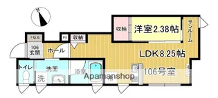 CASAFRENTERICOOMACHI【1階】の間取り