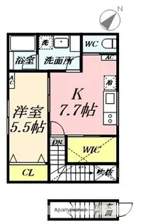 ノックス川口【2階】の間取り