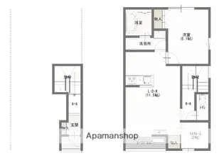 ゼフィール シエル【203号室】の間取り