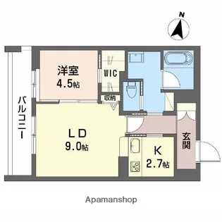 フォルビート八橋【1階】の間取り