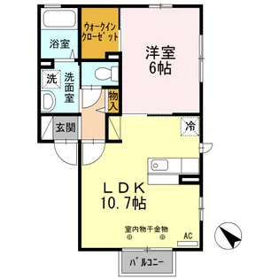 メゾン ド フォレ【1階】の間取り