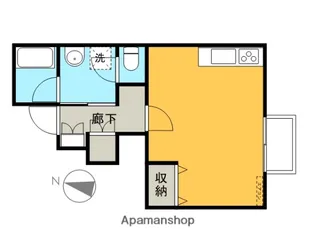 リバーコートⅠ【105号室】の間取り