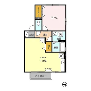 セジュール樹 A【1階】の間取り