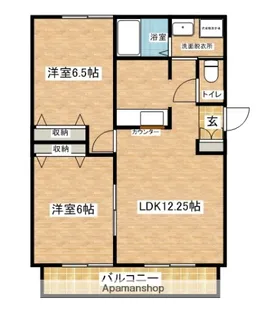 桜 A棟【1階】の間取り