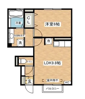 サザンクロス ユー&アイ【1階】の間取り