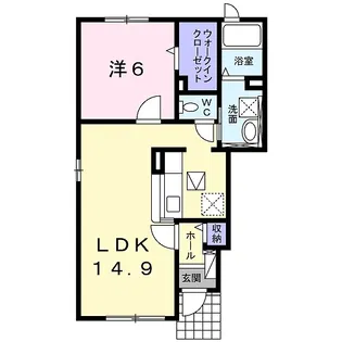 セゾン デ レコルト Ⅱ【1階】の間取り