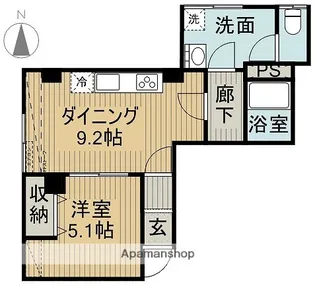 美原ビル【1階】の間取り