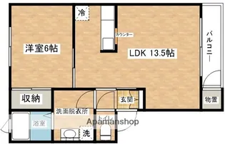 ARTCITY【X-5号室】の間取り