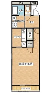 秋田県大仙市大曲黒瀬町【マンション】の間取り