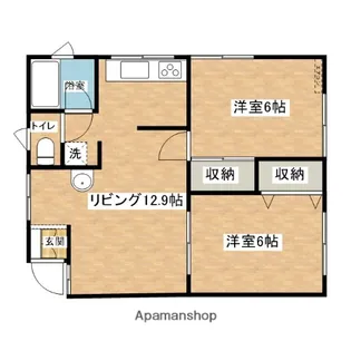スカイコート21【2階】の間取り