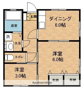 サウスフローリッシュ【1階】の間取り