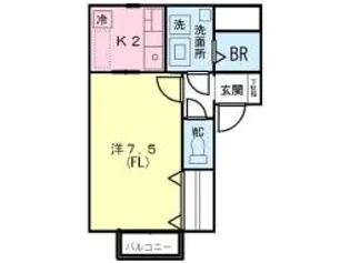 セジュールM【2階】の間取り