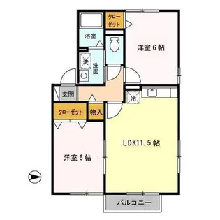 セジュールしろがね【2階】の間取り