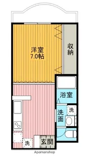 RIVERSIDEMANSION【101号室】の間取り