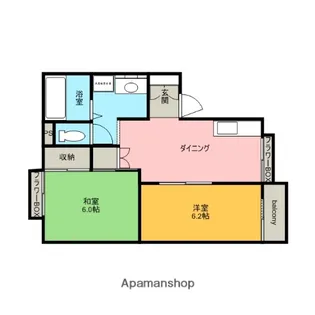 サンヴィレッジ御所野【203号室】の間取り