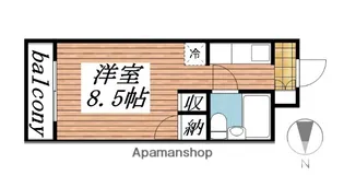 メゾン・ド・セドール【611号室】の間取り