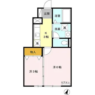 セジュール ギフト【1階】の間取り