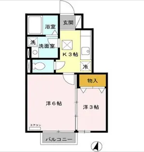 サイドフォレスト【1階】の間取り