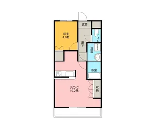 グランガーデン田尻野【103号室】の間取り