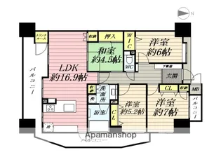 エイルマンション広面レガーロ【8階】の間取り