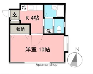 ハイムけやき【201号室】の間取り