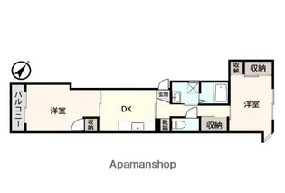 アシスト第8秋田マンション【303号室】の間取り
