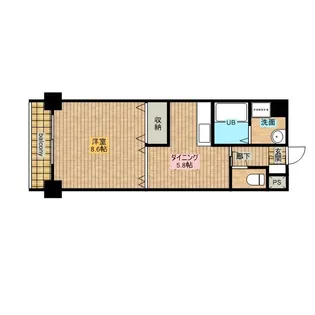 茨島ハイツ【405号室】の間取り