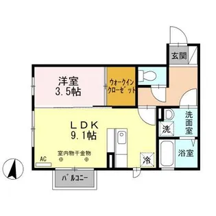 ストークSANNO【1階】の間取り