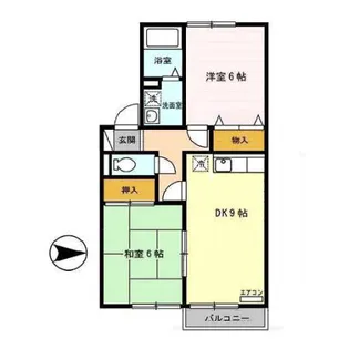 コンジェ【202号室】の間取り