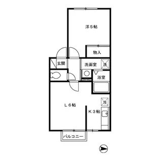 メゾンドール野添【101号室】の間取り