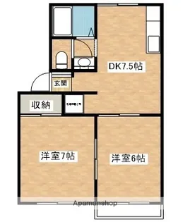 フェアステージ新城【1階】の間取り