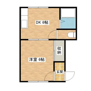 タウニィ保戸野【1階】の間取り