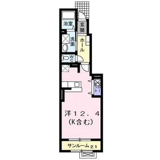 シャルマン ハイツⅠ【1階】の間取り