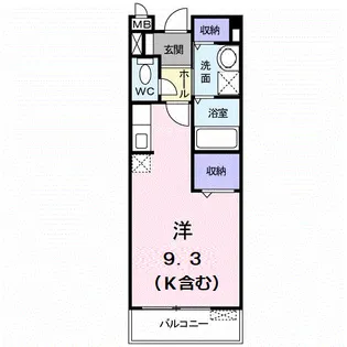 リバーサイド広面【2階】の間取り