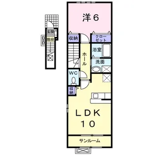 プロムナードK【2階】の間取り