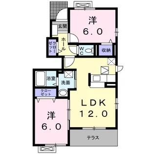 ブローテⅠ【1階】の間取り