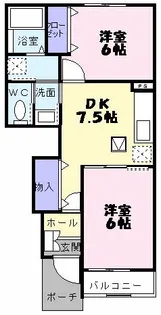 フォルトーナⅡ【1階】の間取り